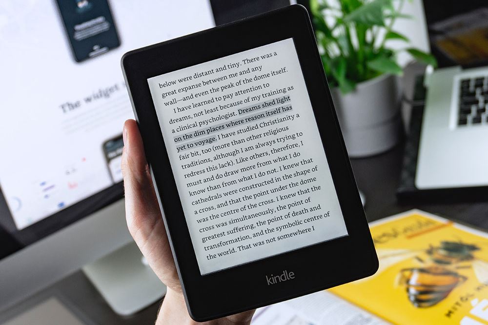 zoom in text kindle app for mac